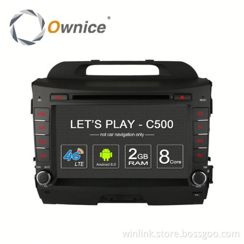 Ownice Android 6.0 DVD GPS radio forKia Sportage R with GPS Navi Stereo WIFI built 4G lte DVD support TV